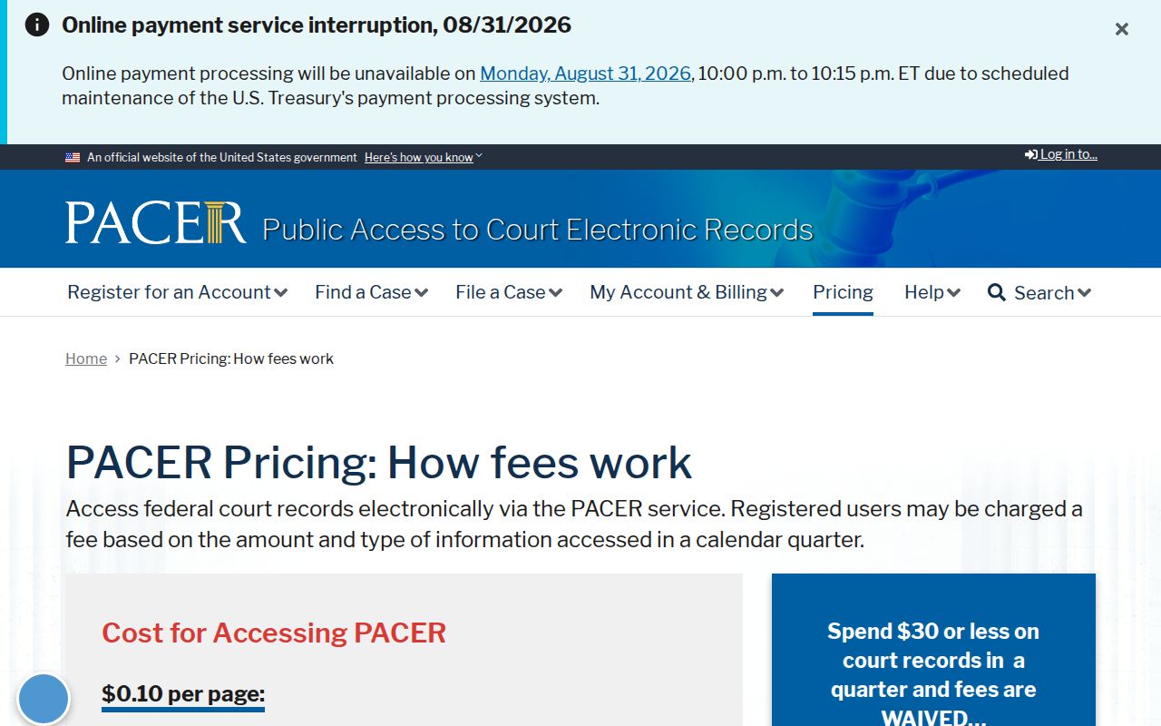 Lucas County civil court docket federal PACER records distinction